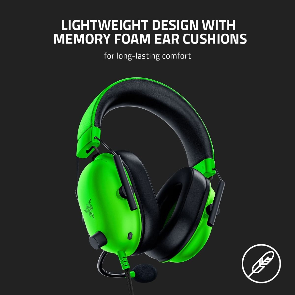 Razer BlackShark V2 X Multi-platform Wired Esport Headset - Green Edition by – Price in Kuwait