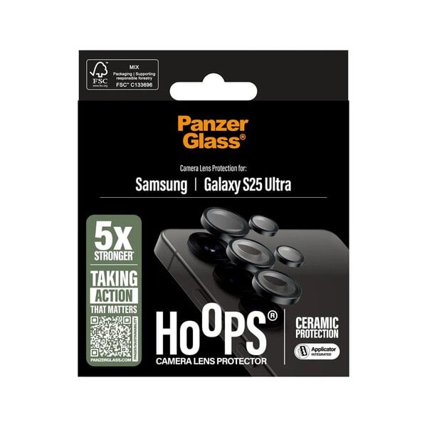 PanzerGlass® Samsung Galaxy S25 Ultra Hoops® Ceramic Camera Lens Protector product photo