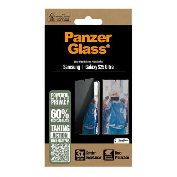 PanzerGlass Privacy Screen Protector Samsung Galaxy S25 Ultra Ultra-Wide Fit product image