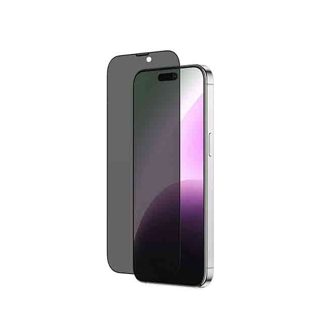 AmazingThing Titan Privacy Tempered Glass Screen Protector iPhone 15 pro