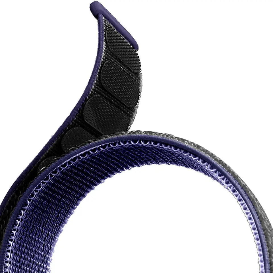 Puro Sports Band In Breathable Nylon for Apple Watch 42 44 45 mm Strap Navy Black back