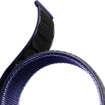 Puro Sports Band In Breathable Nylon for Apple Watch 42 44 45 mm Strap Navy Black back