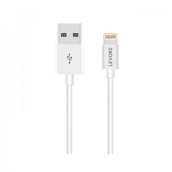 Levore USB-A to Lightning Cable MFI Certified 1 0M - White