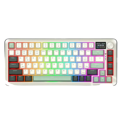 Flekact Pro 3modes Connection With Lcd Screen Gasket Mounted Mechanical Keyboard