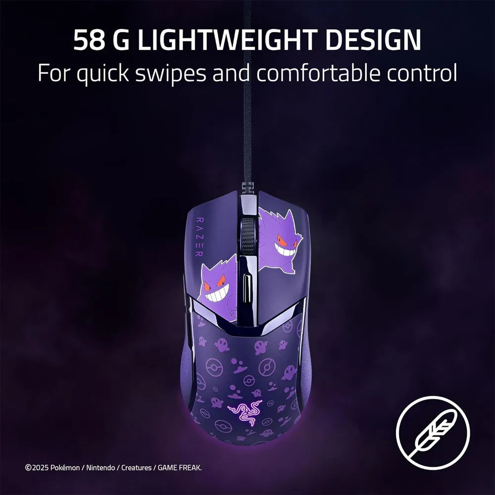 Razer Cobra Lightweight Wired Gaming Mouse - Gengar Edition with Razer Chroma RGB Lighting