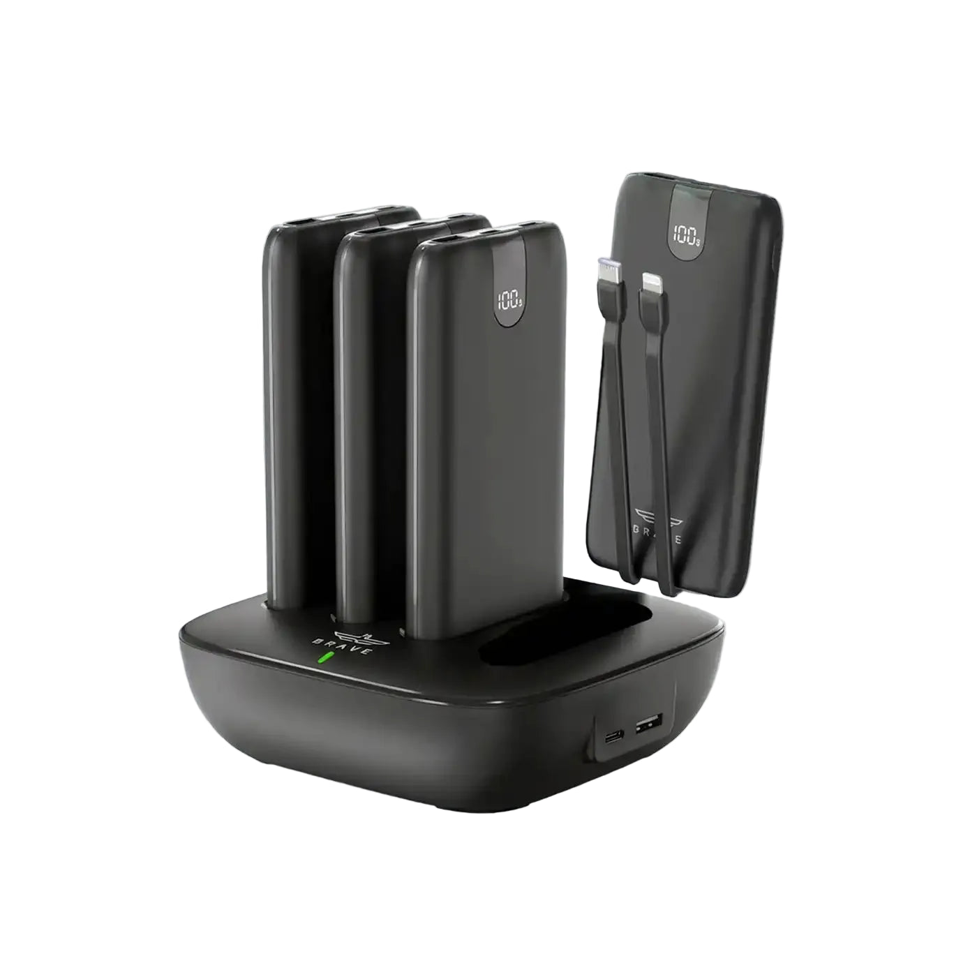 BRAVE 4-in-1 Portable Slim Power Bank Station product photo