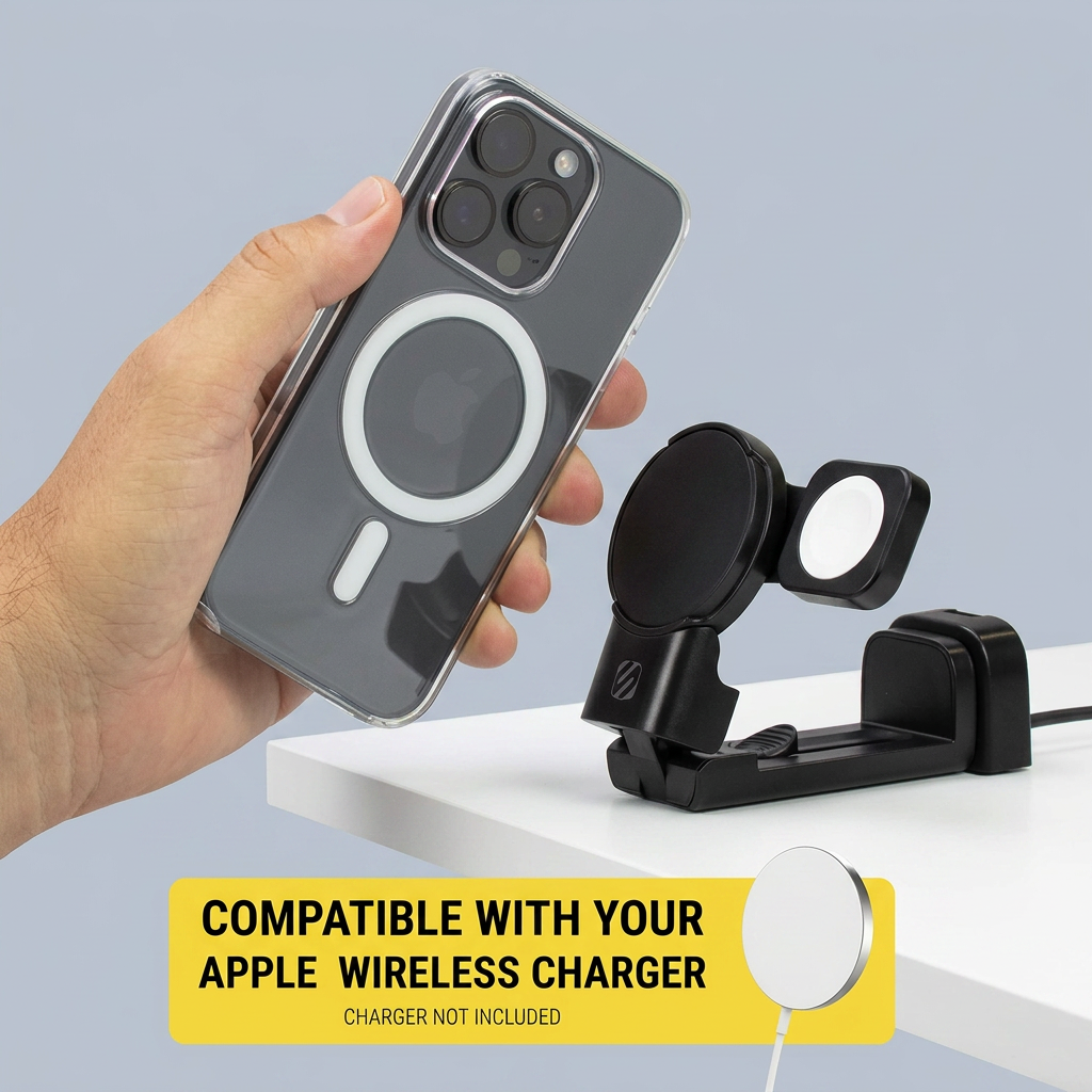 Scosche Travel SMS MagSafe Phone Magnetic Holder Mount side view