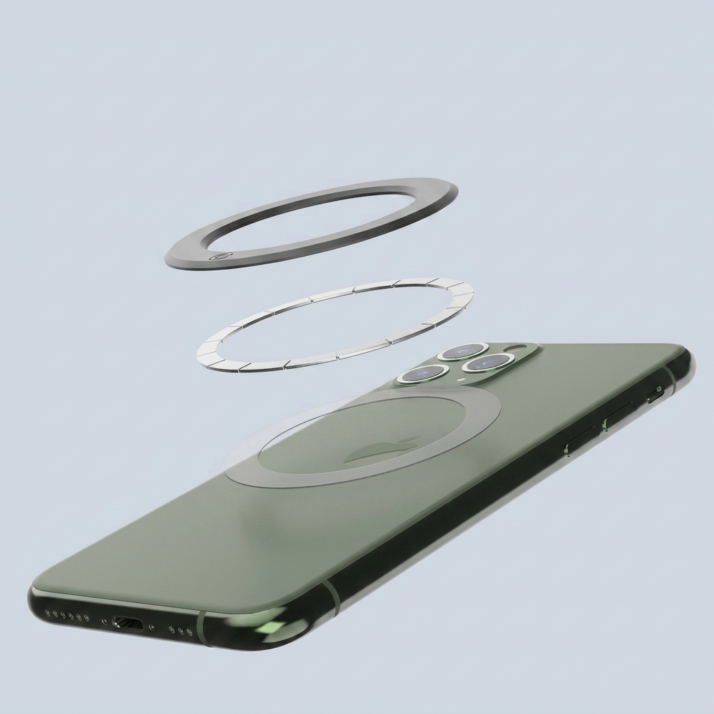 Scosche Adhesive Adapters MagicRing Kit MagSafe side view