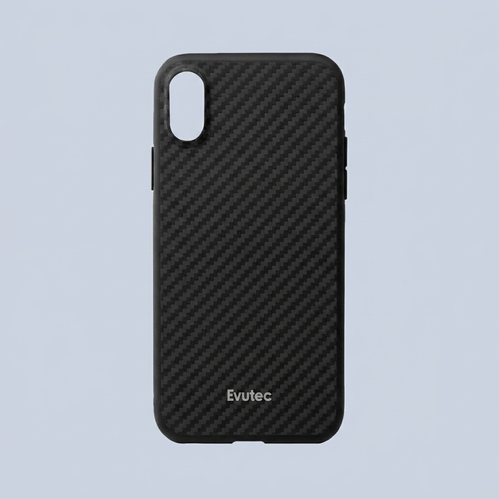 Evutec iPhone XS Max aER case cover aFIX Plus air Vent Magnetic Car mount - Karbon Black