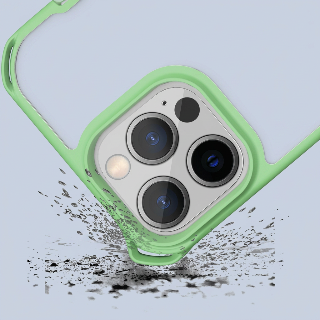 Itskins iPhone 13 Pro Cover - Light Green And Clear phone case additional product image