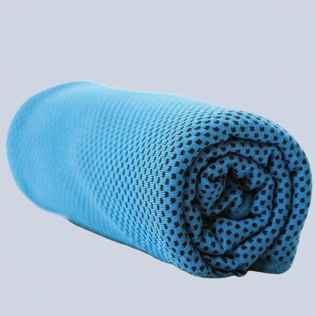 ICE TOWEL Innovative Cooling technology Light Weight - Blue back view