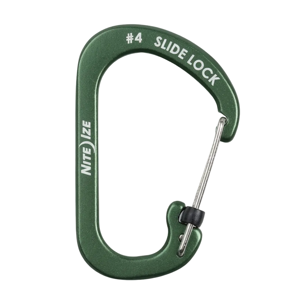 Niteize Slide Lock Carabiner - Green product photo