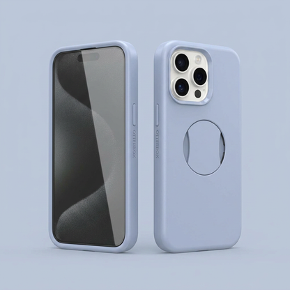 OtterBox iPhone 15 Pro Max OtterGrip Symmetry series Case - Blue back view