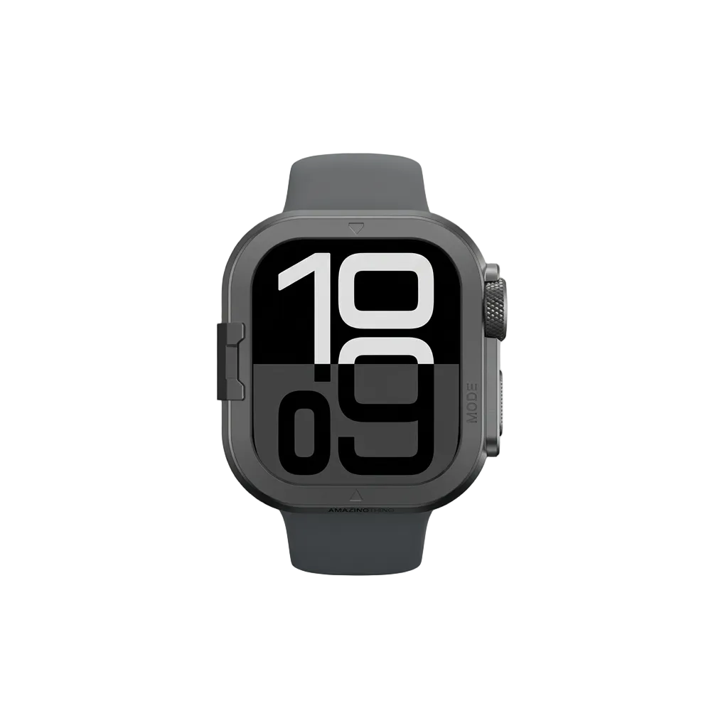 AmazingThing Apple Watch 46mm Titan Pro Case - Black product photo