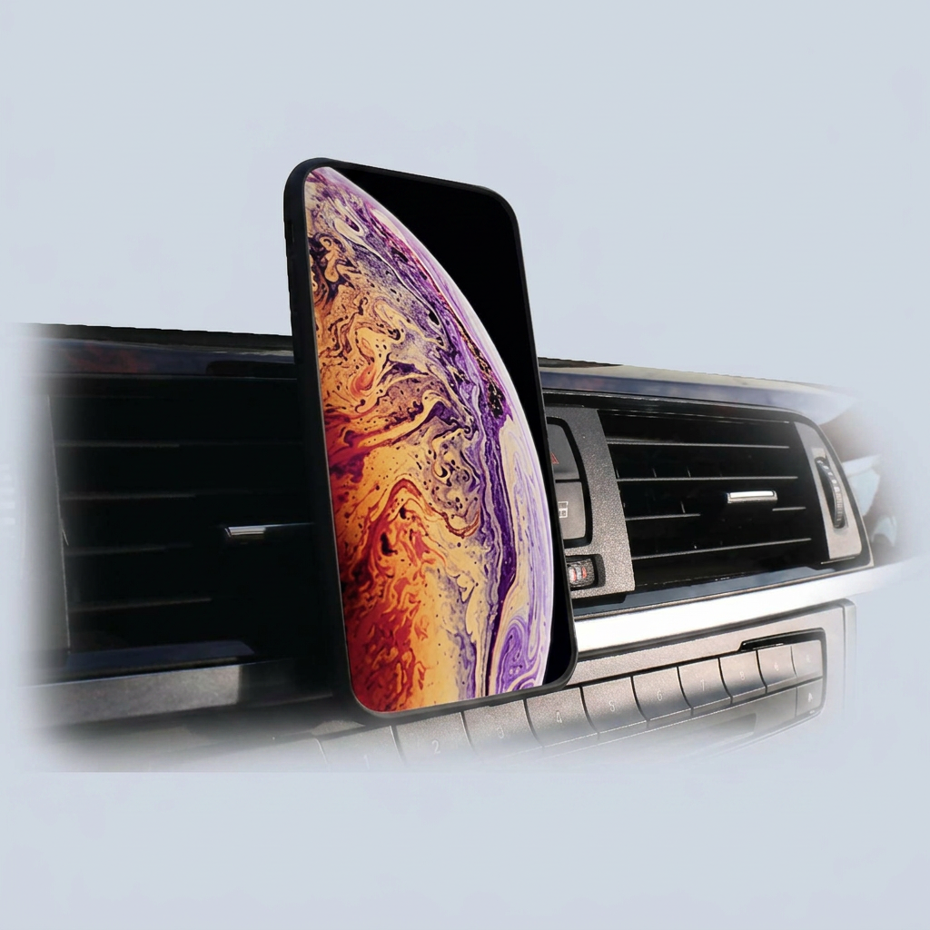 Evutec iPhone XS Max aER case cover aFIX Plus air Vent Magnetic Car mount - Karbon Black