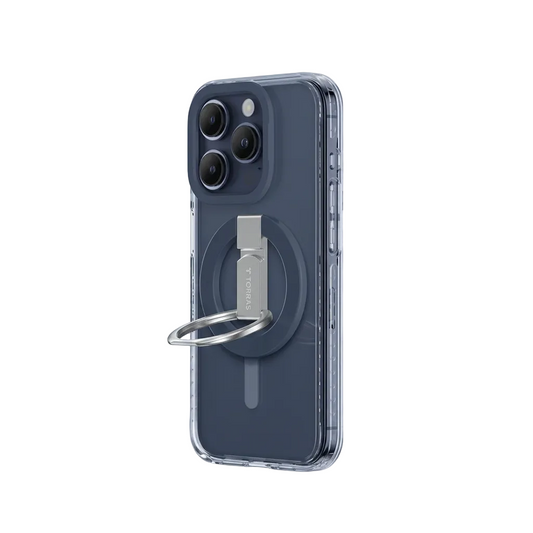 AmazingThing iPhone 15 Pro Titan Pro Magnetic Case Grip Ring Set-Blue