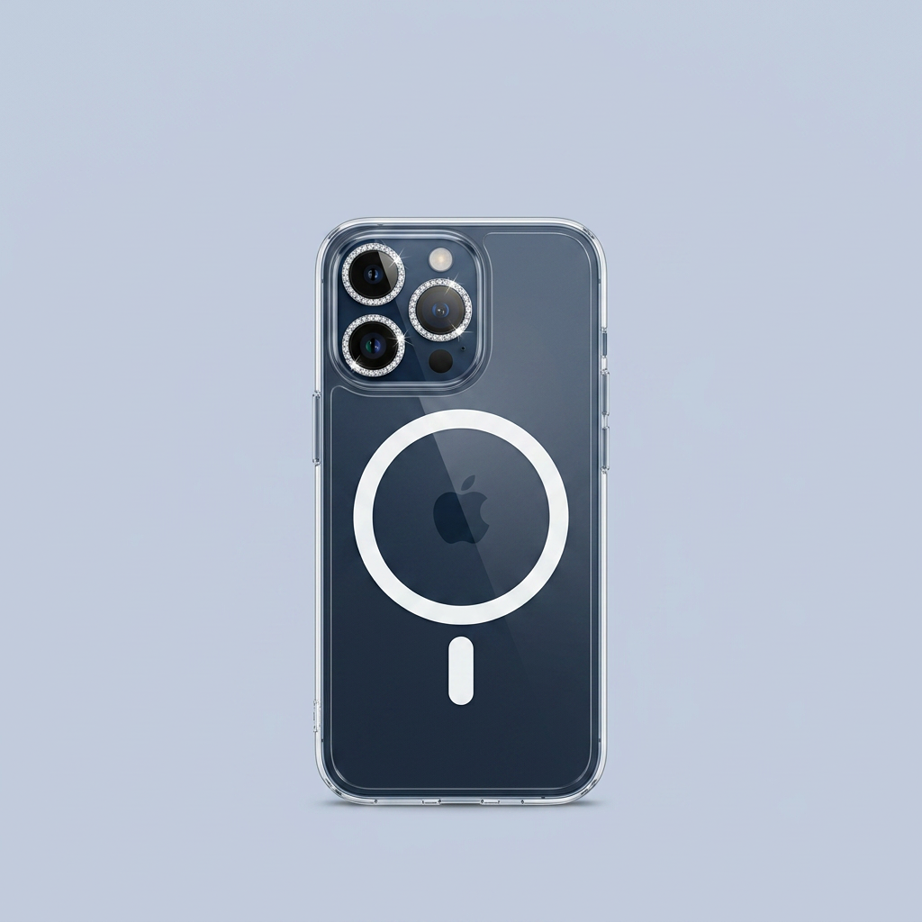 ESR Apple iPhone 15 Pro 15 Pro Max Camera Lens Protector Rhinestone back view
