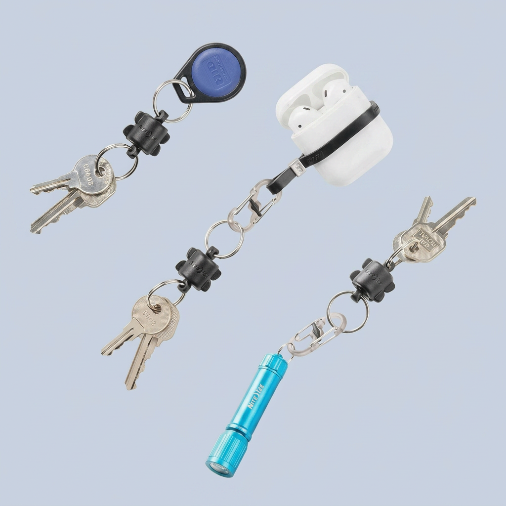Niteize Polycarbonate Keyring 360 Magnetic Quick Connector product photo