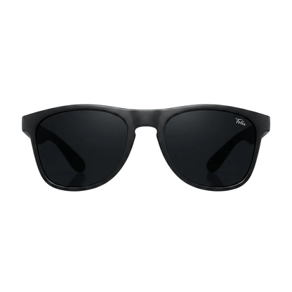 Foldies Polarized Folding Remix With Leather Case and Cleaning Cloth Matte Black - Black