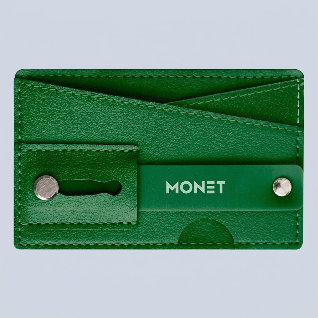 Monet Wallet Kickstand - Hunter Green product photo
