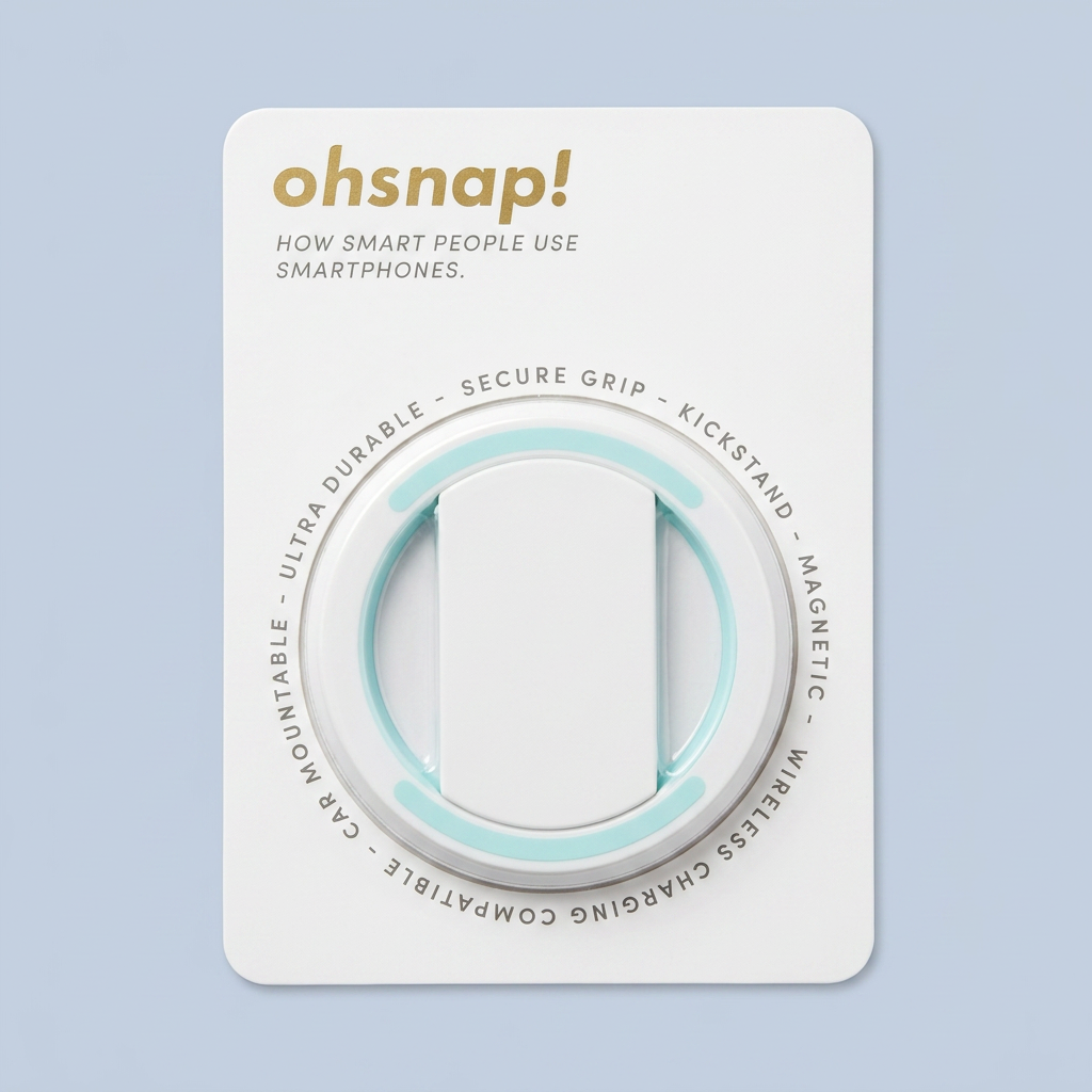 Ohsnap Grip White Cyan product photo