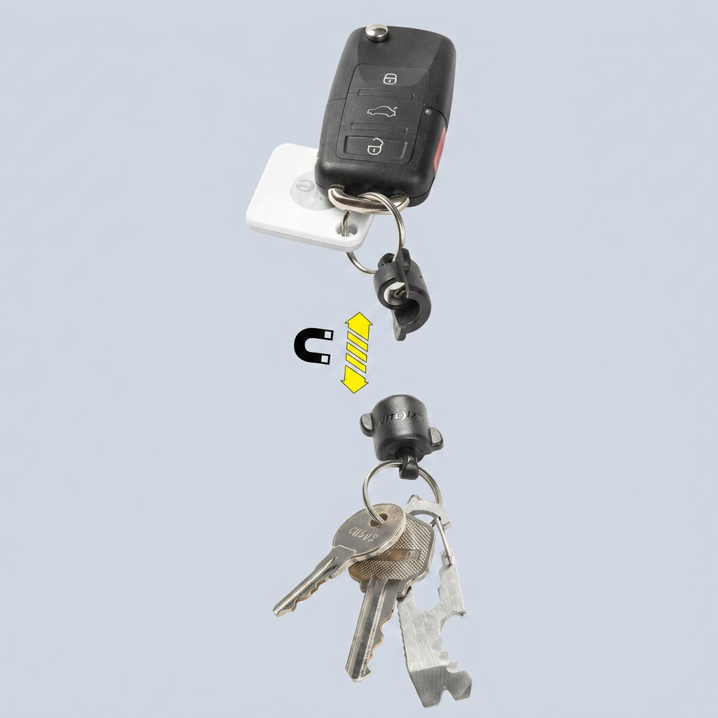 Niteize Polycarbonate Keyring 360 Magnetic Quick Connector additional product image