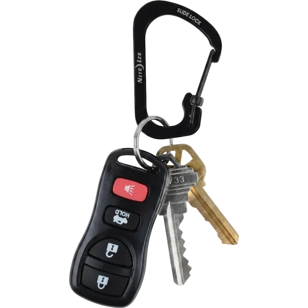 Niteize CSLA3-03-R6 SlideLock Carabiner- Black