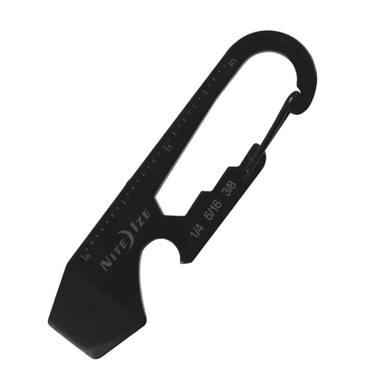 Niteize DoohicKey Key Tool Black Steel Keychain Multi-Tool w Key Cli product photo