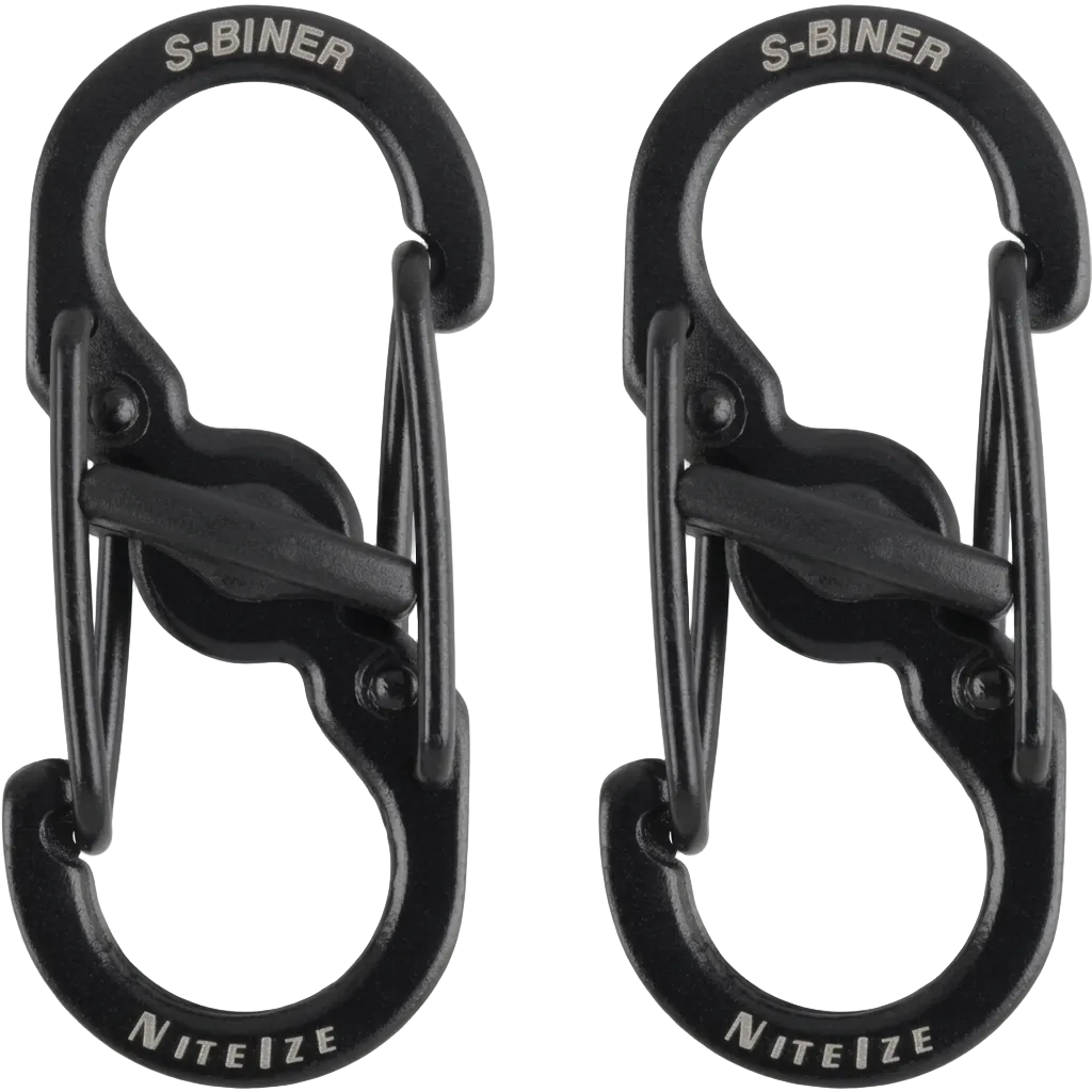 Nite Ize S-Biner MicroLock Stainless Steel - Durable & Strong Mini Carabiners for Keychain