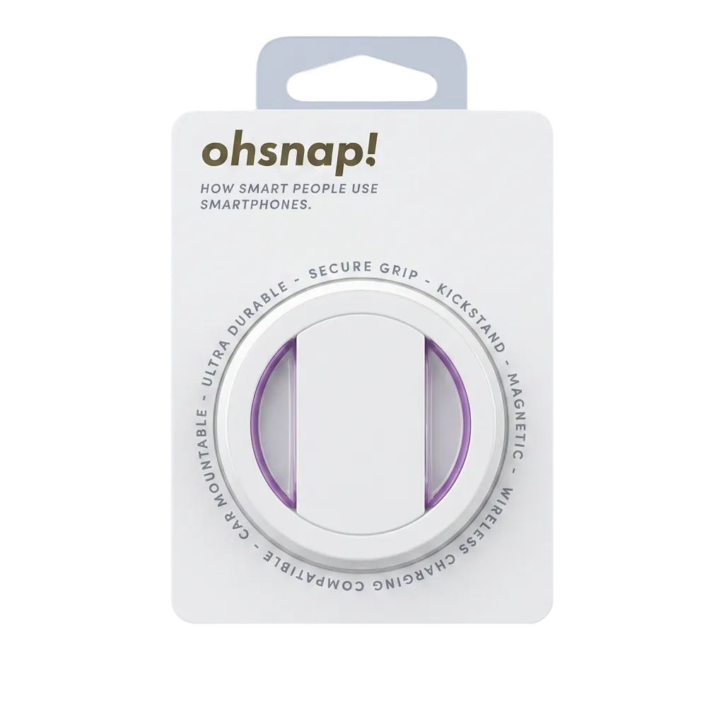 Ohsnap Grip White Purple product photo
