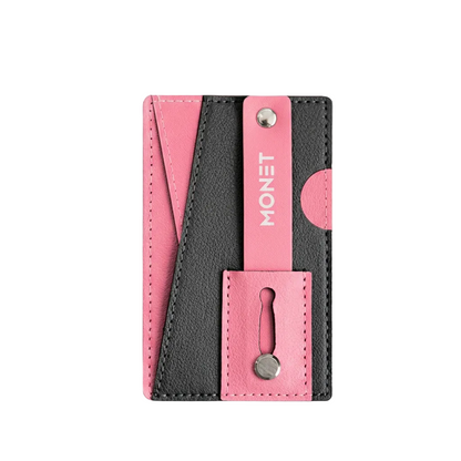 Monet Wallet Kickstand - Pink on Black Marble product photo