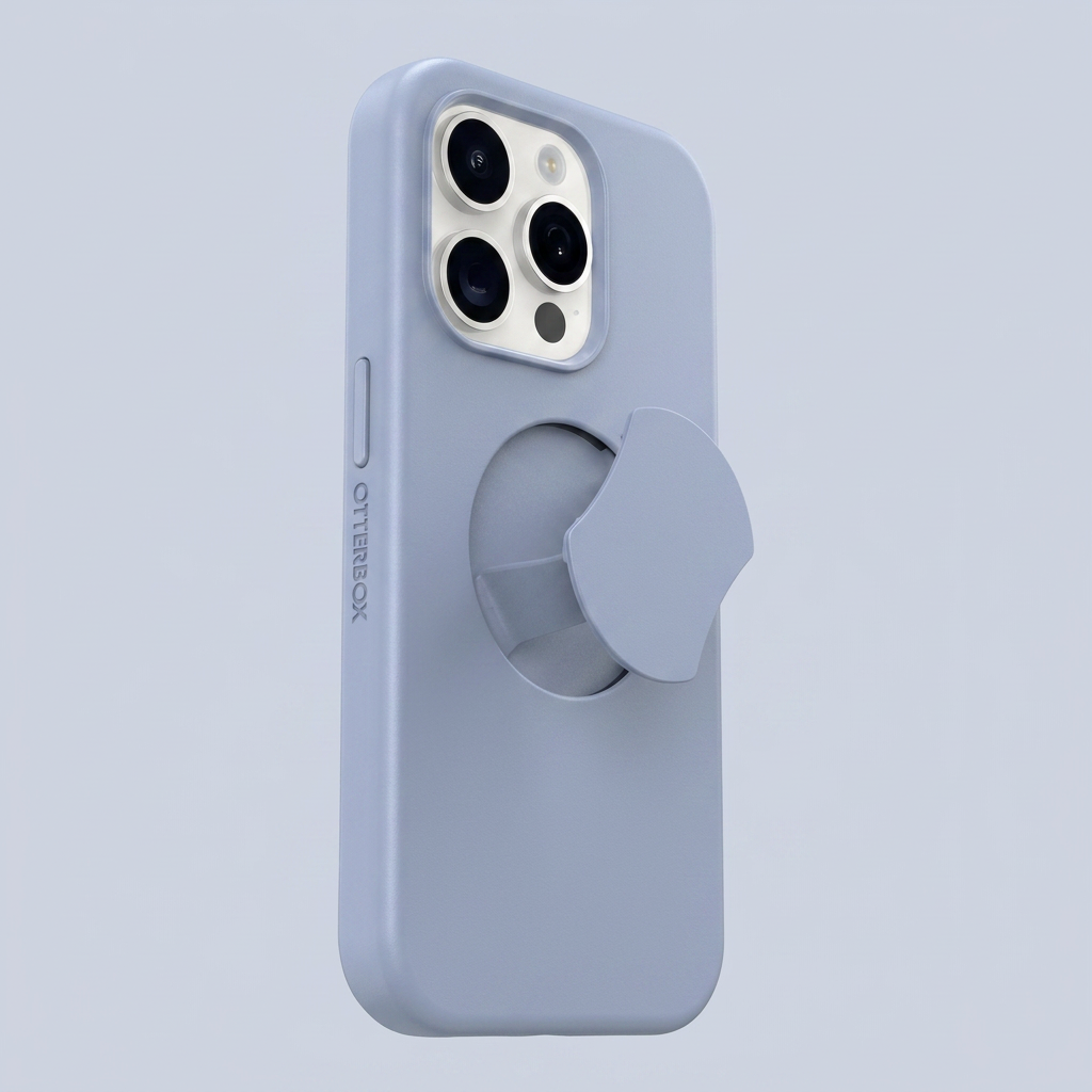 OtterBox iPhone 15 Pro OtterGrip Symmetry Series Case - Blue side view