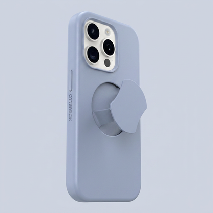 OtterBox iPhone 15 Pro OtterGrip Symmetry Series Case - Blue side view