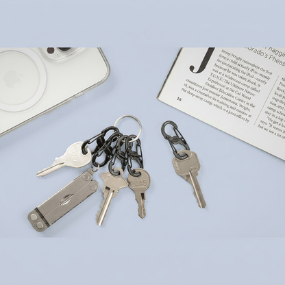 Nite Ize S-Biner MicroLock Stainless Steel - Durable & Strong Mini Carabiners for Keychain