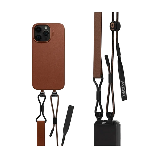 Moft Adjustable Long Lanyard - Brown product photo