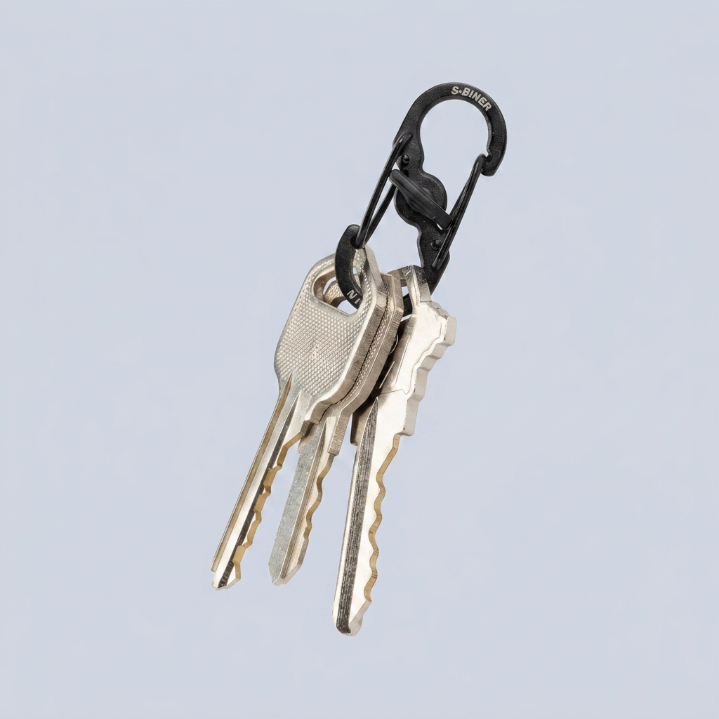 Nite Ize S-Biner MicroLock Stainless Steel - Durable & Strong Mini Carabiners for Keychain