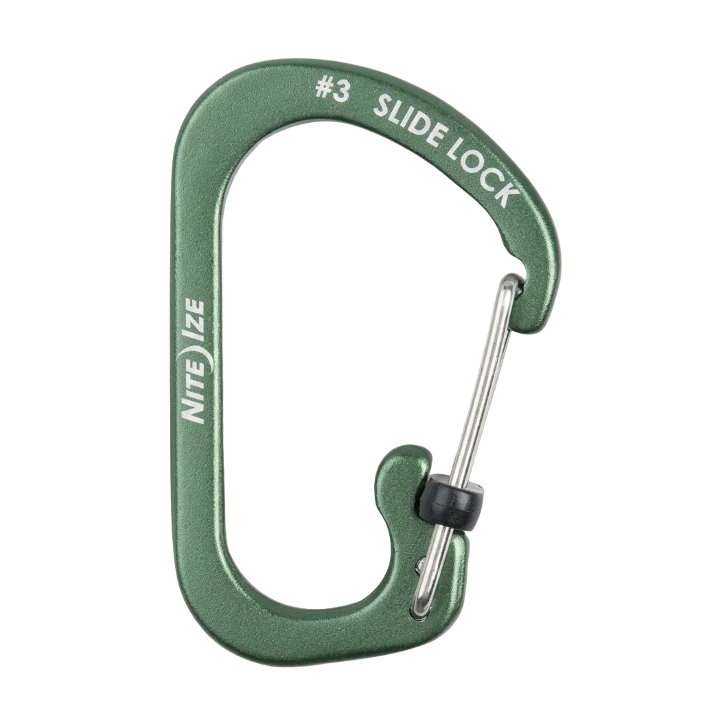 Niteize Size-3 S-Biner SlideLock Carabiner- Green product photo