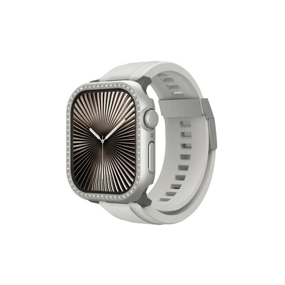 ⁦AmazingThing Apple Watch 42mm Glamour - Clear⁩ product photo