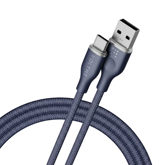 Voltme 60W USB-A to USB-C Fast Charging Cable 3A PD Quick Charge Type-C Charger Cord 1 8m