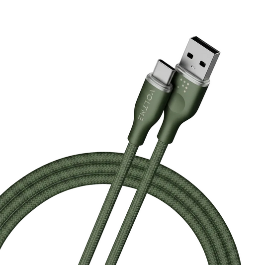Voltme 60W USB-A to USB-C Fast Charging Cable 3A PD Quick Charge Type-C Charger Cord 1 8m
