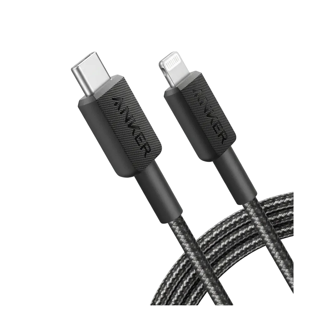 Anker USB C Compatible with iPhone and iPad and ipod Cloth 3M Black product photo
