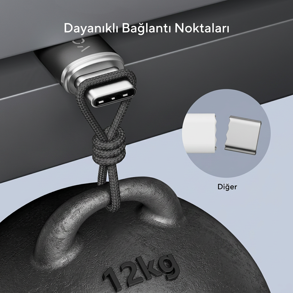 Voltme Bawer Link Rugg USB-A TO USB-C Fast Charging Cable -1 8M 60W 3A-Black product image