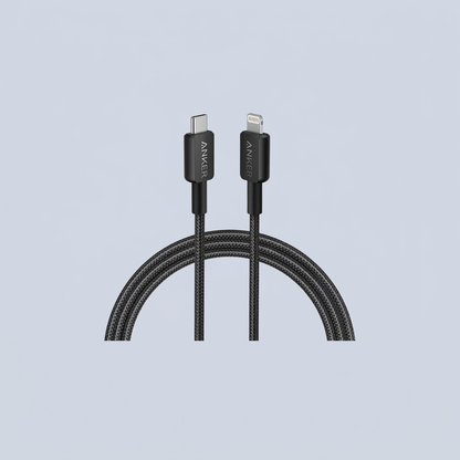 Anker USB C Compatible with iPhone and iPad and ipod Cloth 3M Black product photo