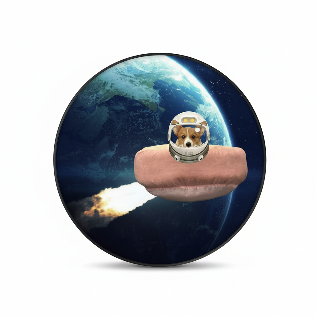 Nuckees Phone Grip & Stand NuckeePoo In Orbit product photo