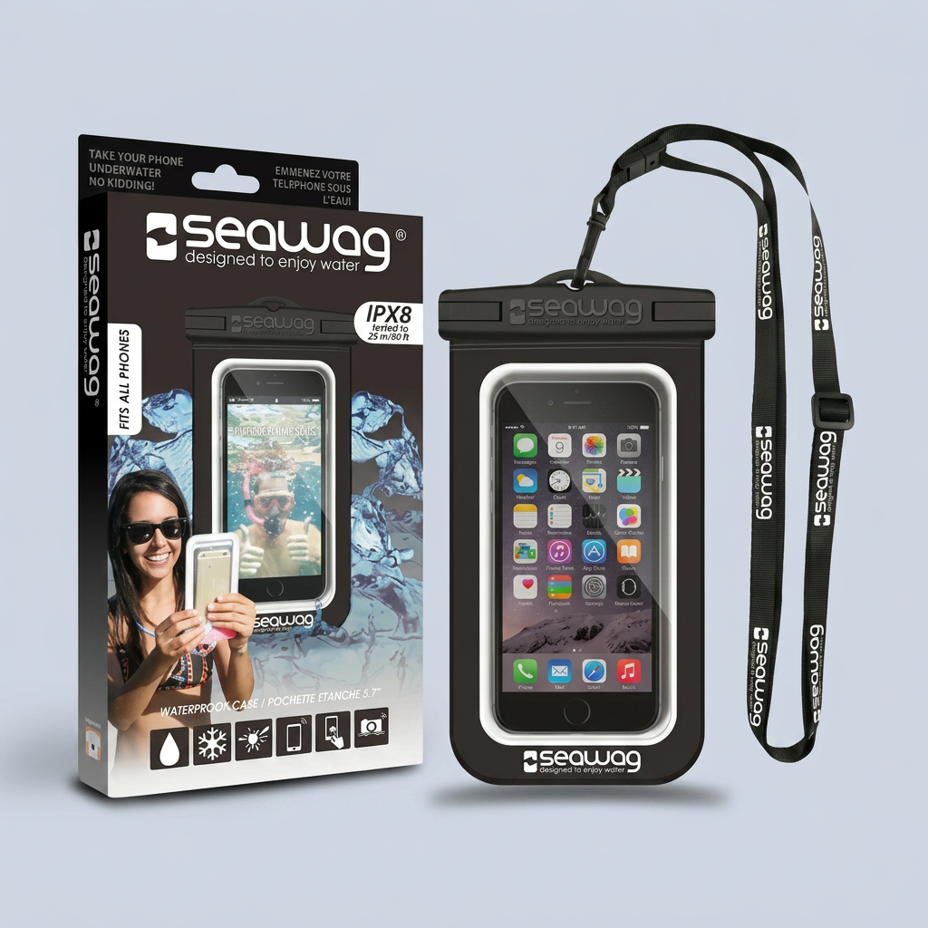 Seawag Mela Universal Smartphone Waterproof Case Black
