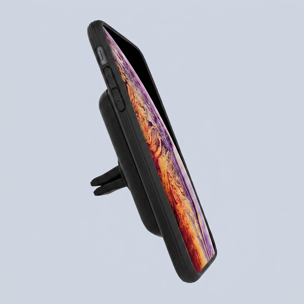 Evutec iPhone XS Max aER case cover aFIX Plus air Vent Magnetic Car mount - Karbon Black