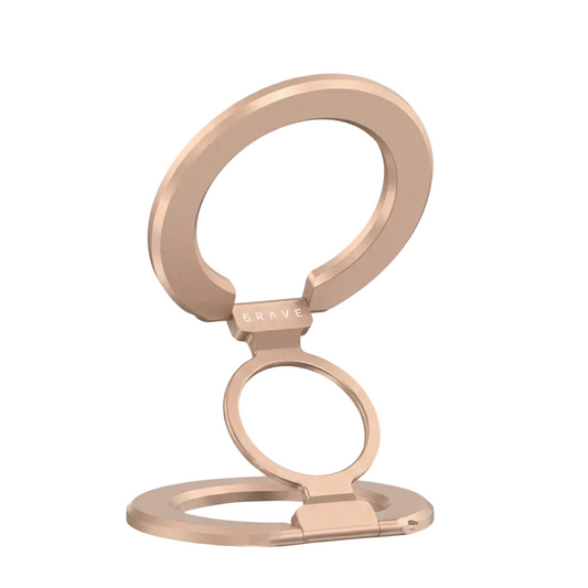 BRAVE 3-in-1 Magnetic Ring Holder & Kickstand - Golden product photo