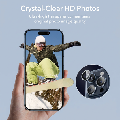 ESR Apple iPhone 15 Pro 15 Pro Max Camera Lens Protector Rhinestone side view