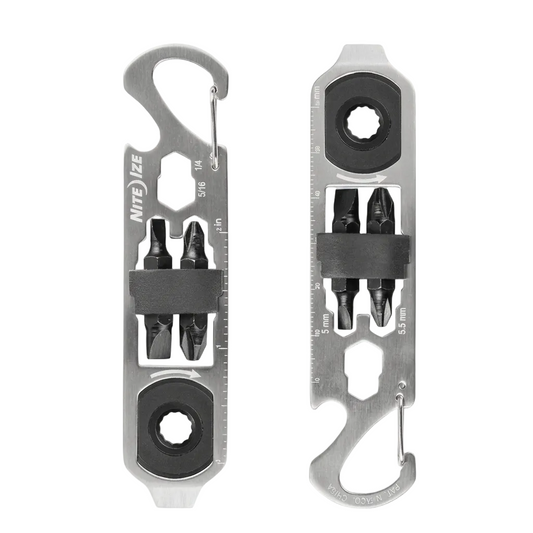 Niteize DoohicKey Ratchet Key Tool - Keychain Multitool with Carabiner Clip product photo