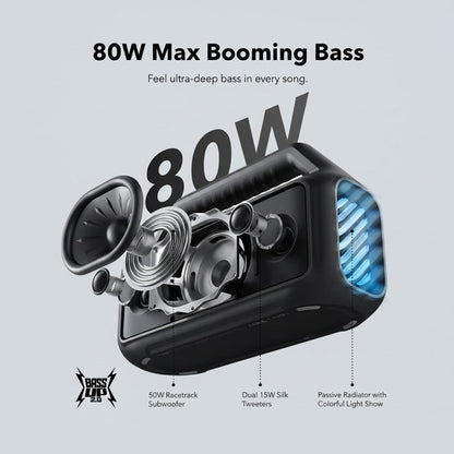 Soundcore Boom 2 By Anker USB-C Outdoor Speaker 80W - Black product image